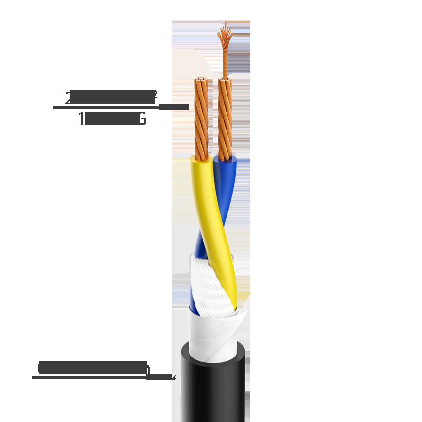 Акустический кабель HFSC225 Roxtone Кабель акустичний, 2х2.5 кв.мм, зовн. діаметр 9.5 мм, 100 м