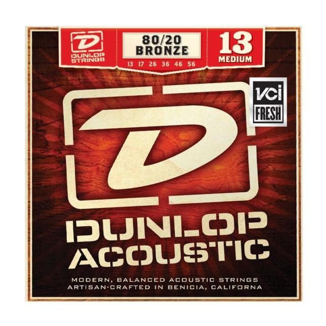 Струны для акустической гитары DUNLOP DAB1356 80/20 BRONZE MEDIUM