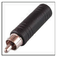 Розьем RCA to 6,3mm