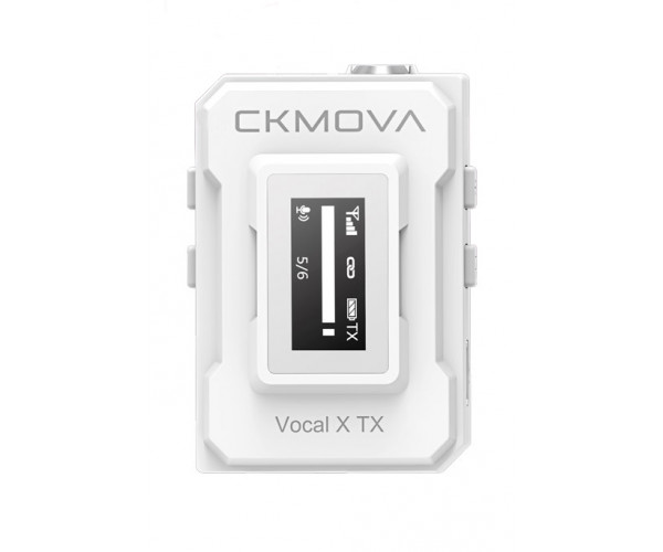 Микрофон для подкастинга Мікрофон бездротовий CKMOVA Vocal X TXW (Білий)