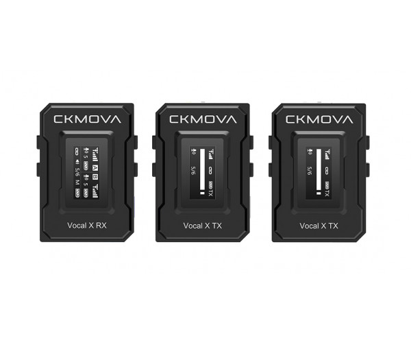 Микрофон для подкастинга Мікрофон бездротовий CKMOVA Vocal X V2 (Чорний)